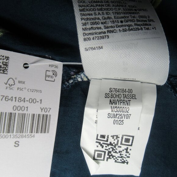 Old Navy Floral Tassel Peasant Top | Size Small | NWT - Picture 12 of 13